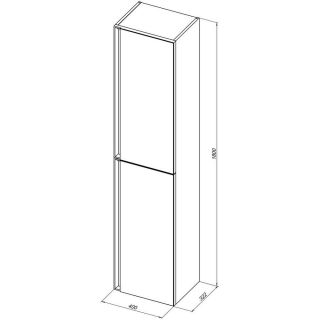 Шкаф пенал Allen Brau Eclipse 40 1.E1005.AM подвесной